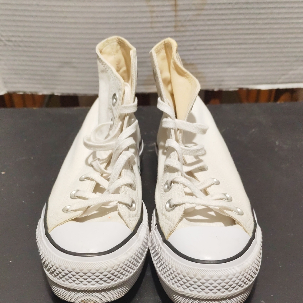 Converse White Canvas High-Tops